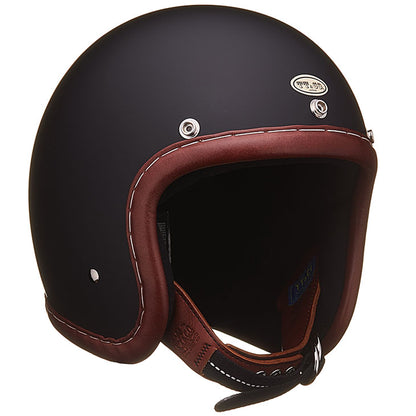 SUPER MAGNUM XXL SIZE GENUINE LEATHER TRIM BROWN LEATHER MATTBLACK
