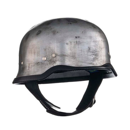 CHOPPER HELMET GERMAN ALUMINUM RUSTY