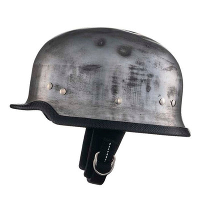 CHOPPER HELMET GERMAN ALUMINUM RUSTY