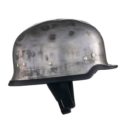 CHOPPER HELMET GERMAN ALUMINUM RUSTY