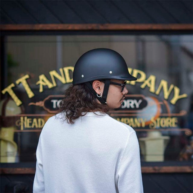 TT＆CO 【USA JOCKEY BLACK HALF HELMET】