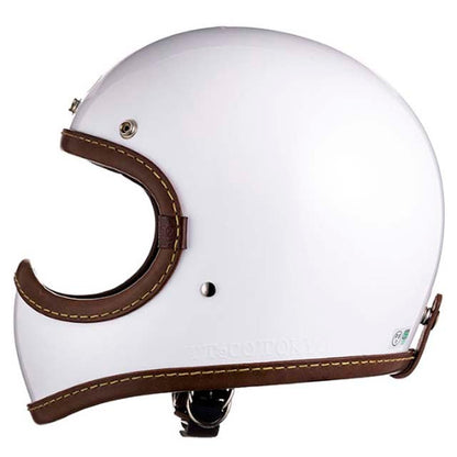 DOT TOECUTTER LEATHER RIM SHOT BROWN LEATHER WHITE