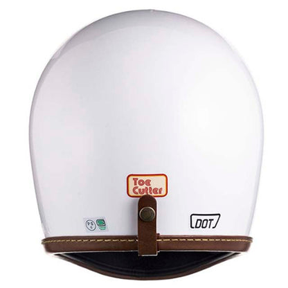 DOT TOECUTTER LEATHER RIM SHOT BROWN LEATHER WHITE