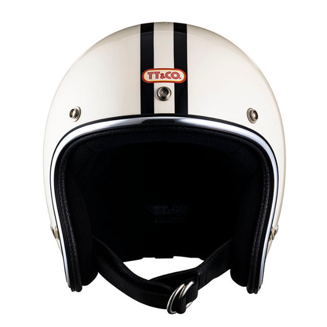 TT&CO. SUPER MAGNUM TWO LINES CHROME TRIM IVORY 3/4 OPEN FACE 